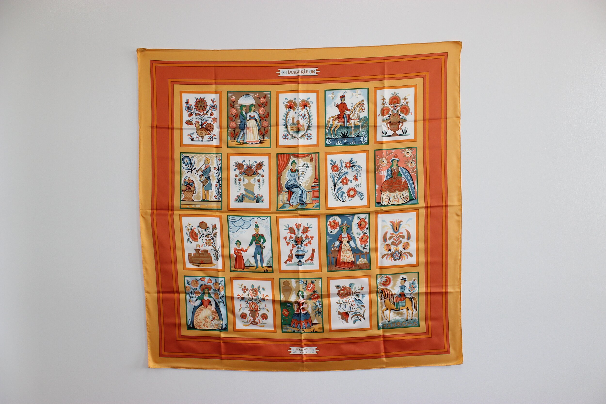 #0376 Hermès Silk "Imagerie" Scarf