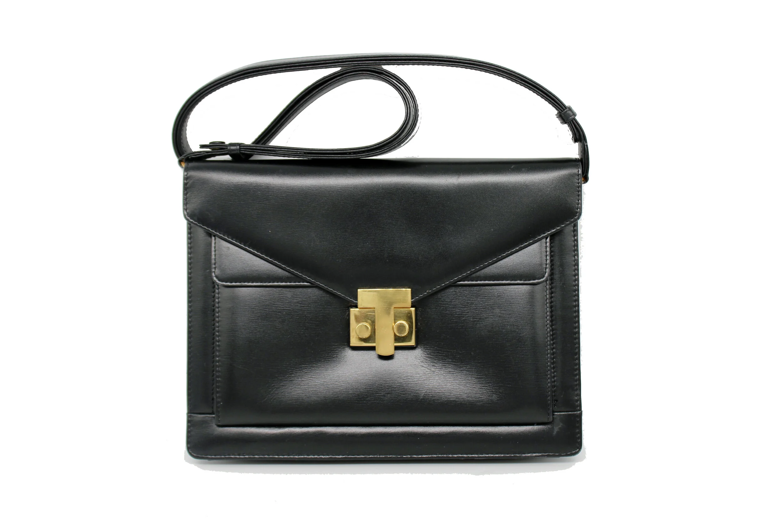 Tiffany & Co. Leather Shoulder Bag in Black