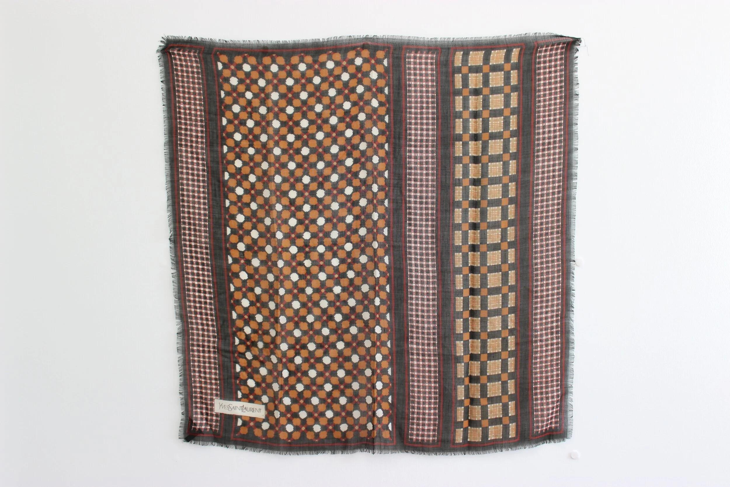 #0349 Yves Saint Laurent Silk Blend Scarf