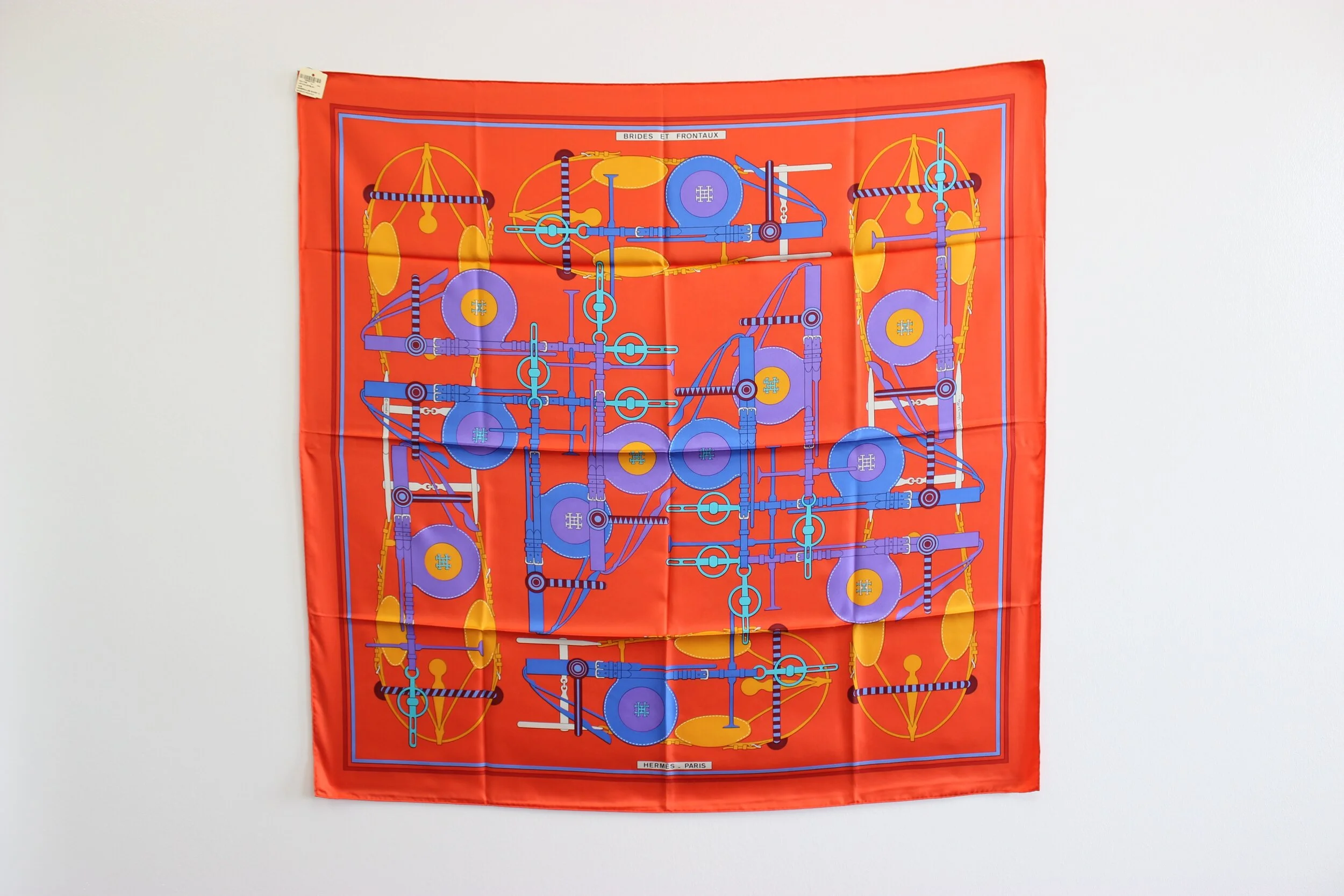 #0397 Hermès Silk "Brides Et Frontaux" Scarf