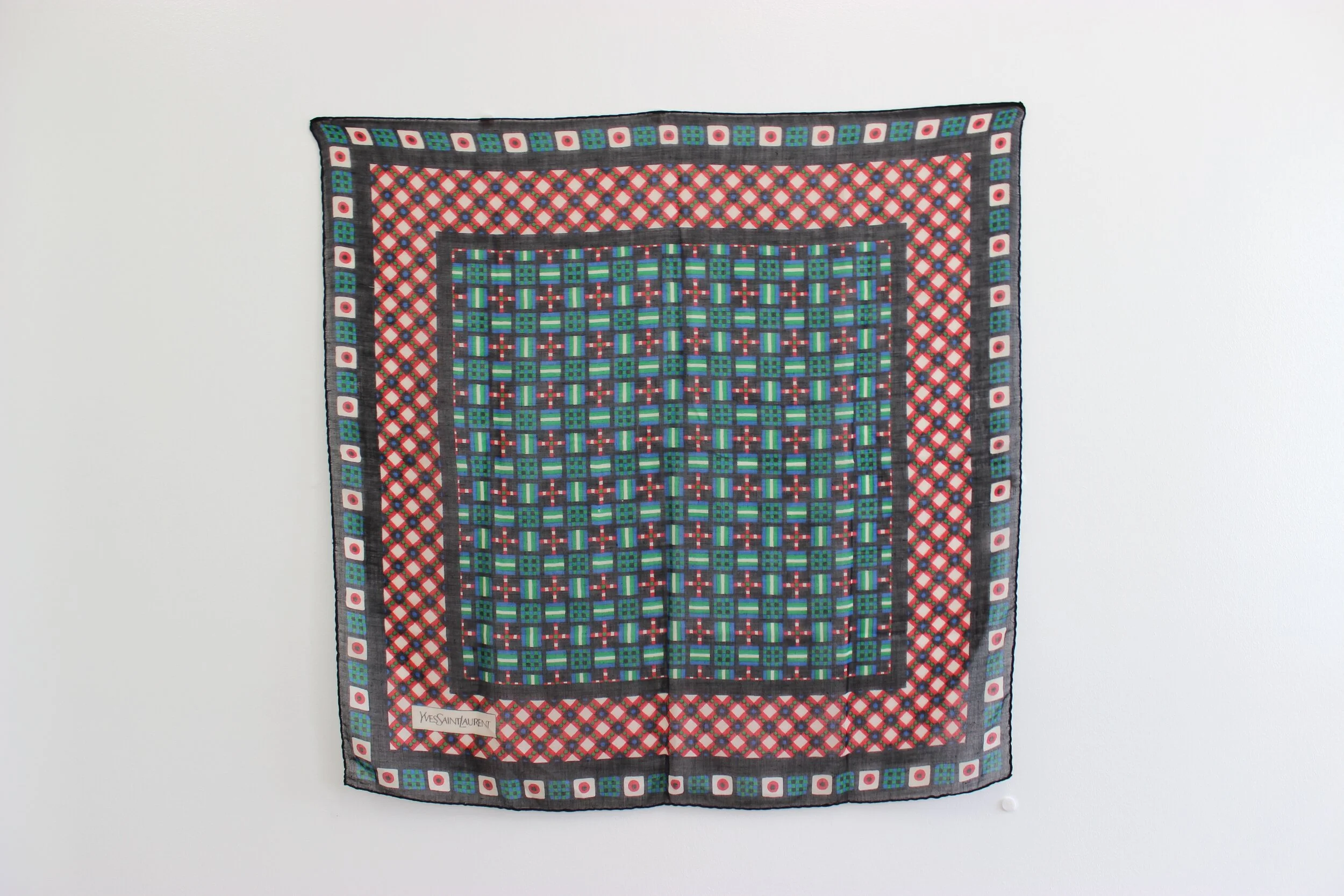 #0348 Yves Saint Laurent Silk Blend Scarf