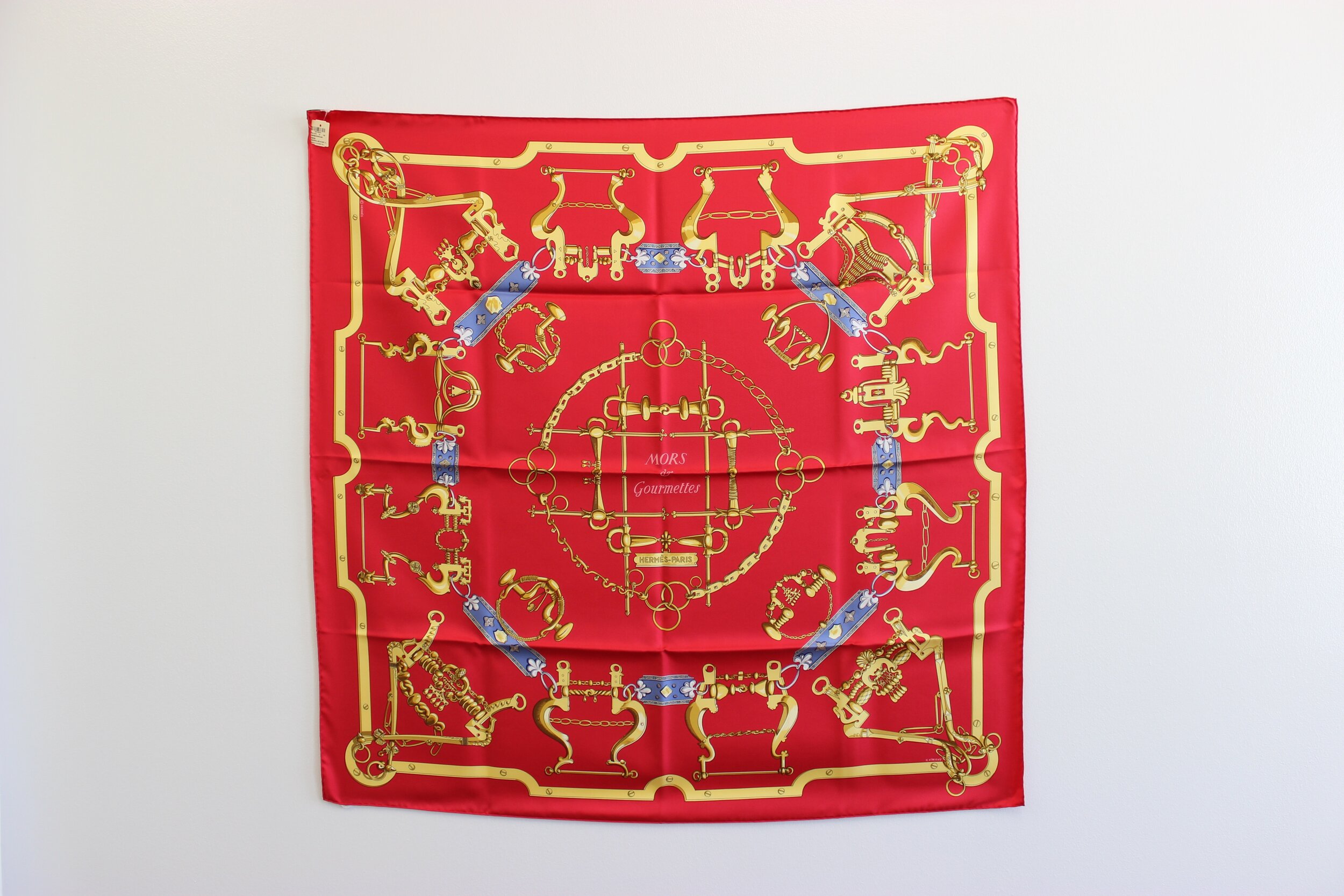 #0422 & #0423 Hermès Silk "Mors d' Gourmettes" Scarf