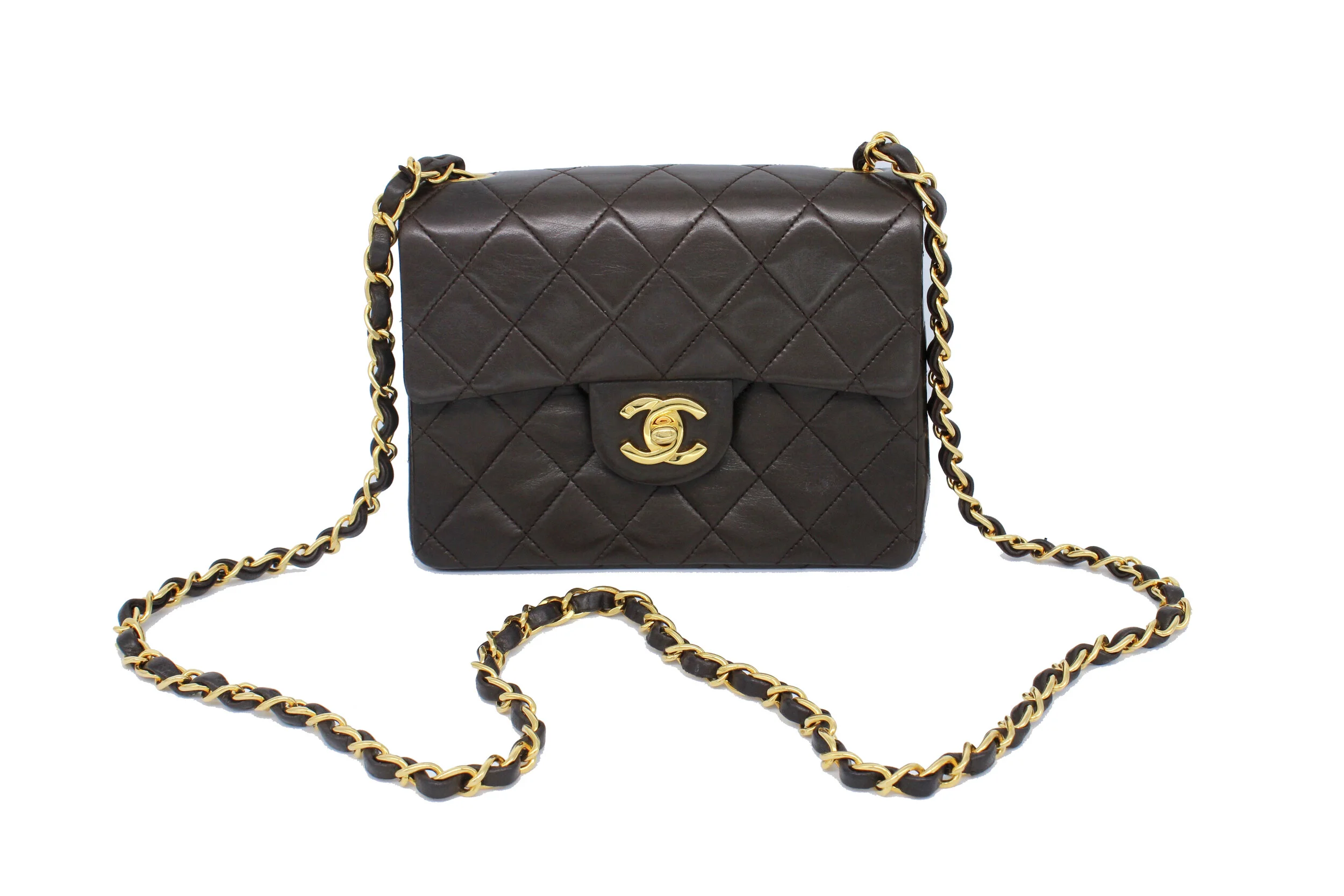 Chanel Mini Classic Flap in Brown