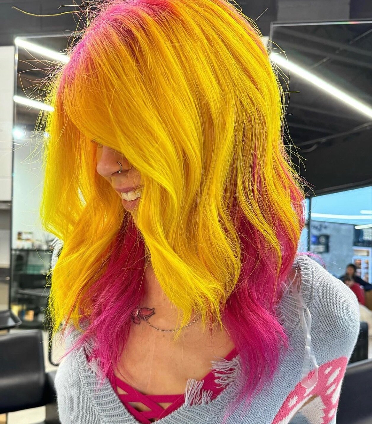 Siri, play Lemonade by Beyonc&eacute;. 
🍋💕
Just dropping this here to brighten up your day. 
Colour by @meaghandoeshair 
 
#noblehousesquamish