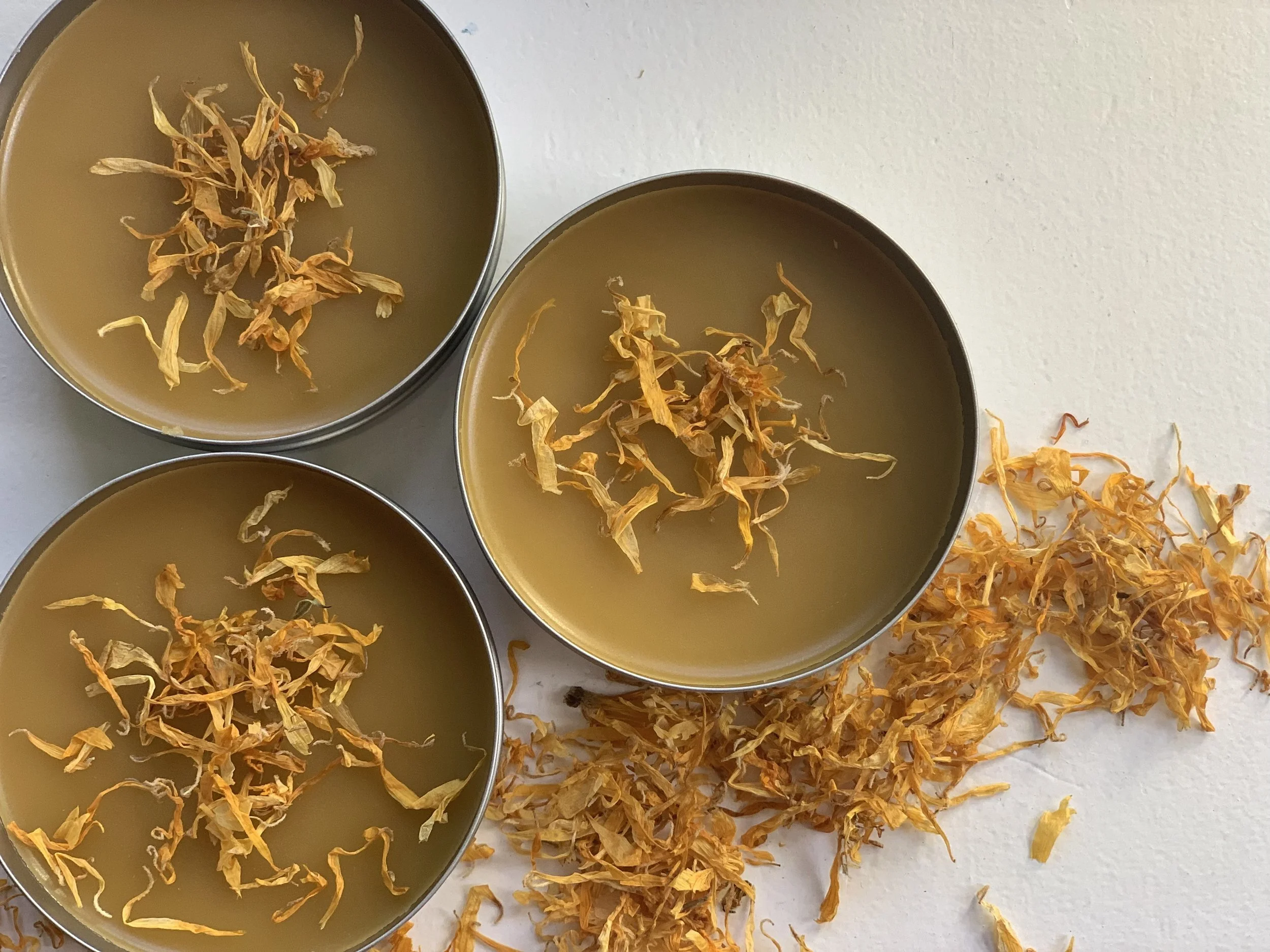 herbal products and hand salve