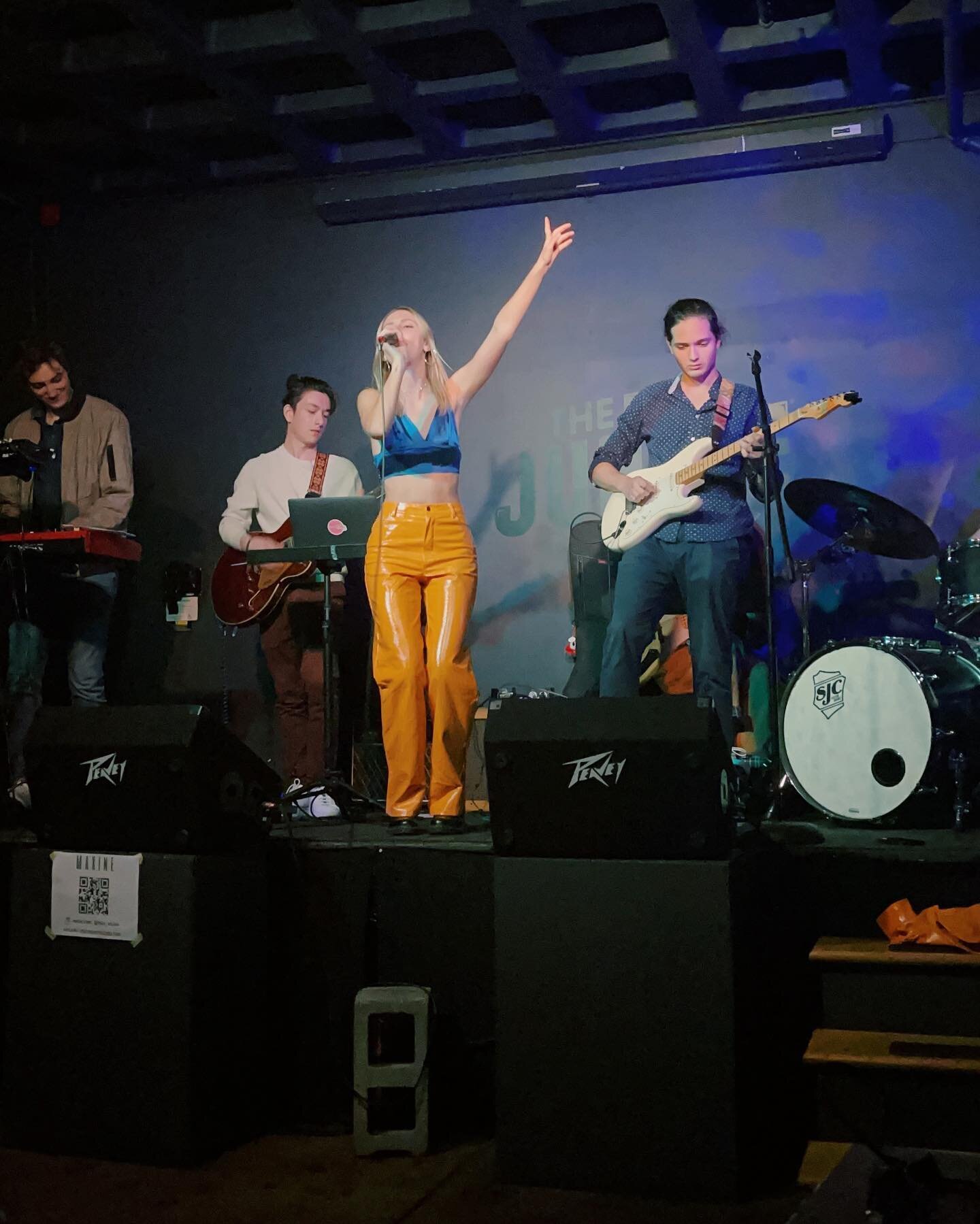 swipe to see my beautiful band vibing to my songs at The Jungle🤗