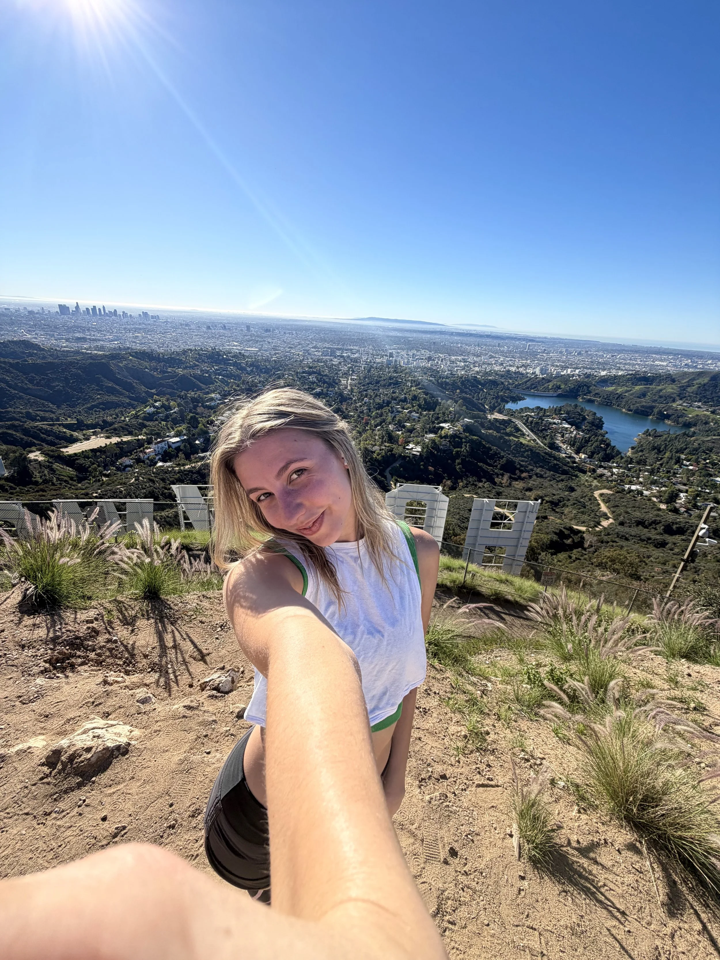 Hiking up to the Hollywood Sign