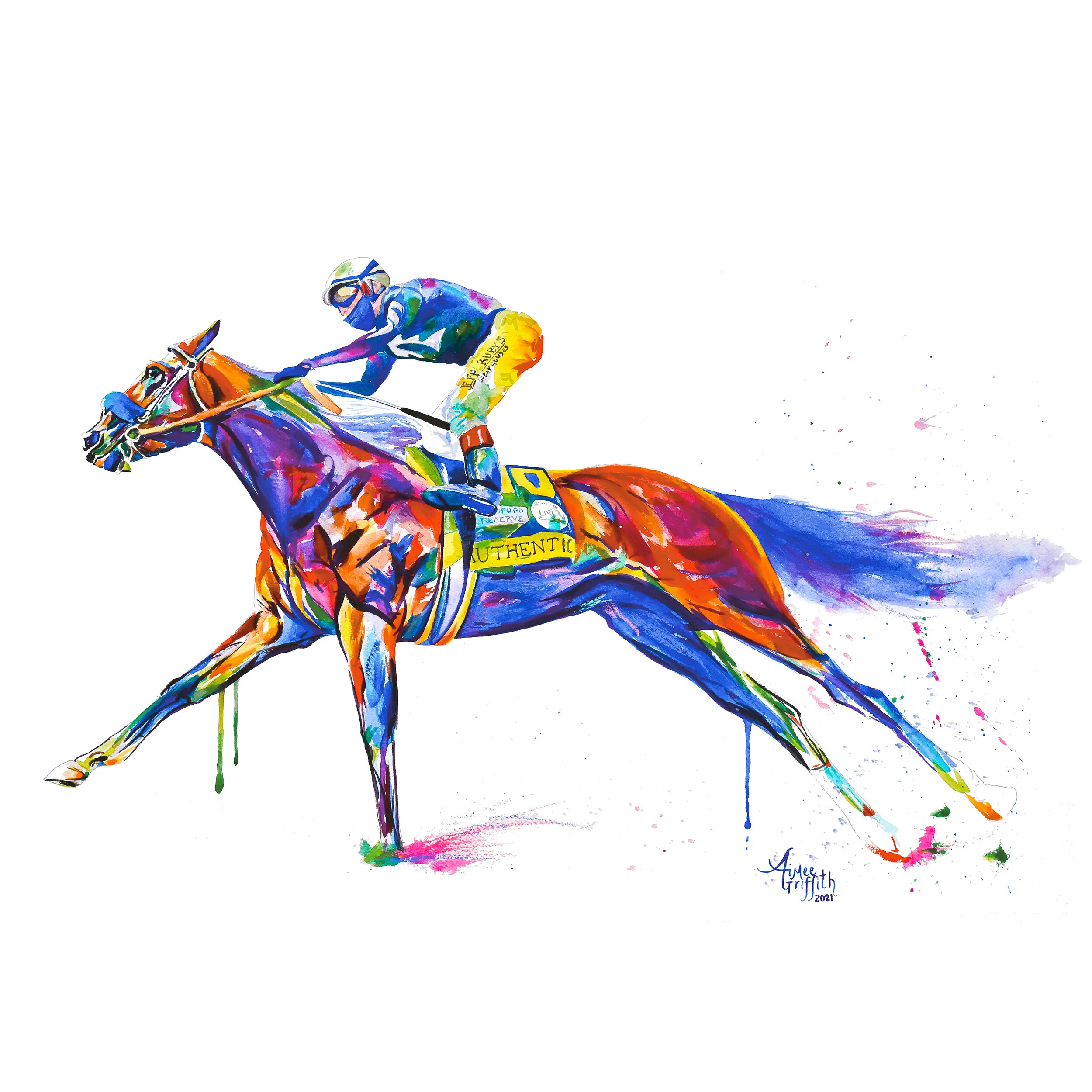 Equestrian — Kentucky artist Aimee Griffith — Watercolors by Aimee