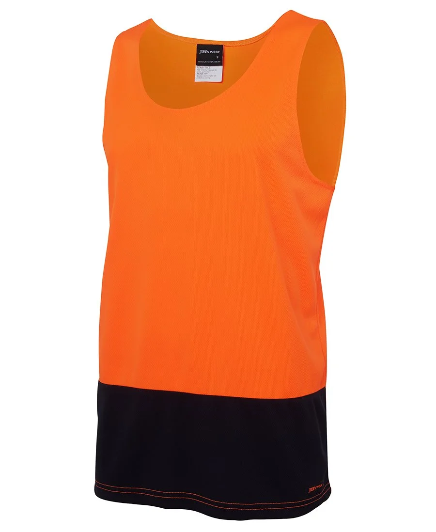 HI VIS TRADITIONAL SINGLET - 6HTS Orange