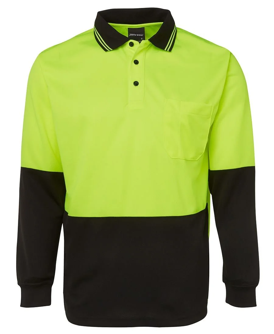 HI VIS L/S TRADITIONAL POLO - 6HVPL