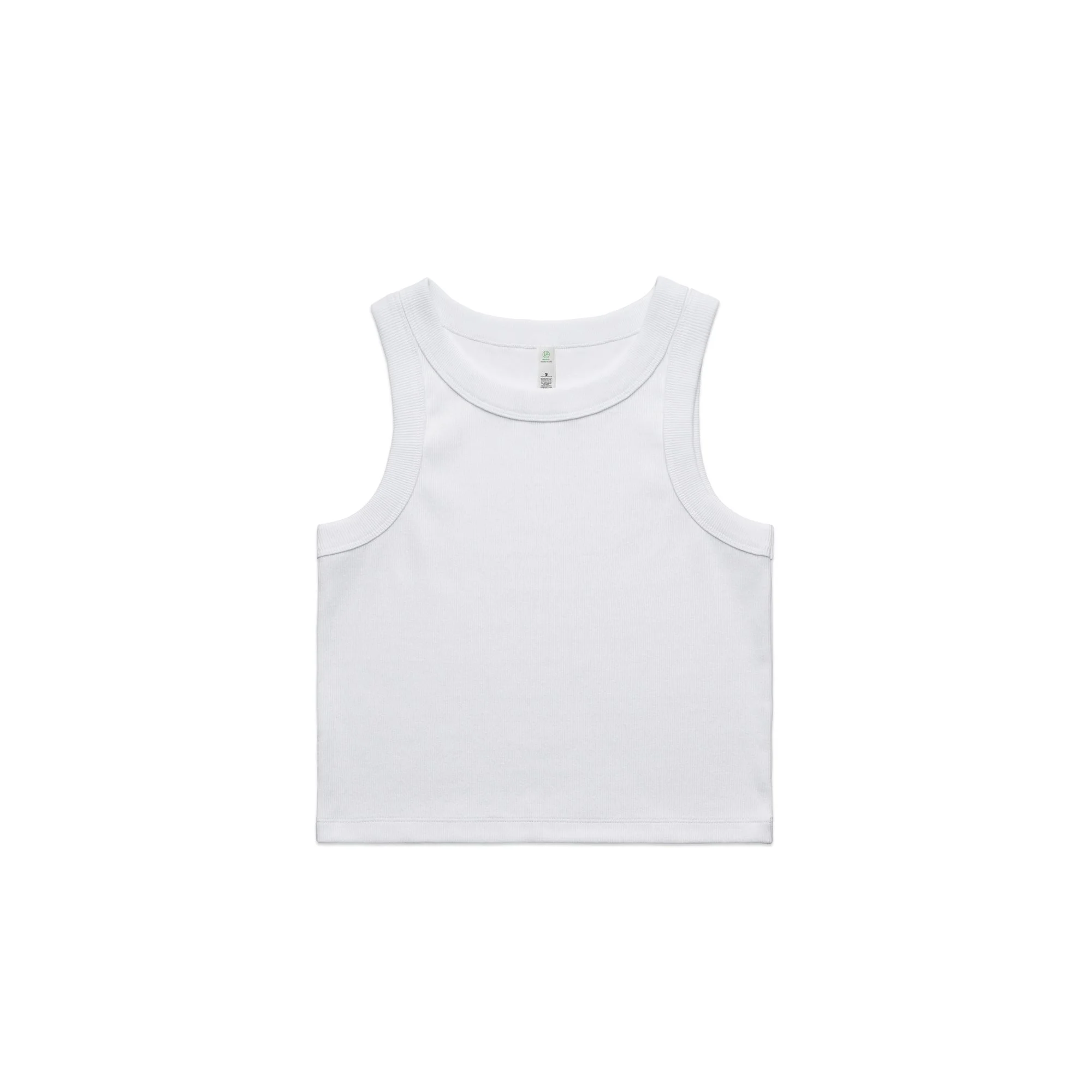 WO'S ORGANIC RIB CROP TANK - 4064G
