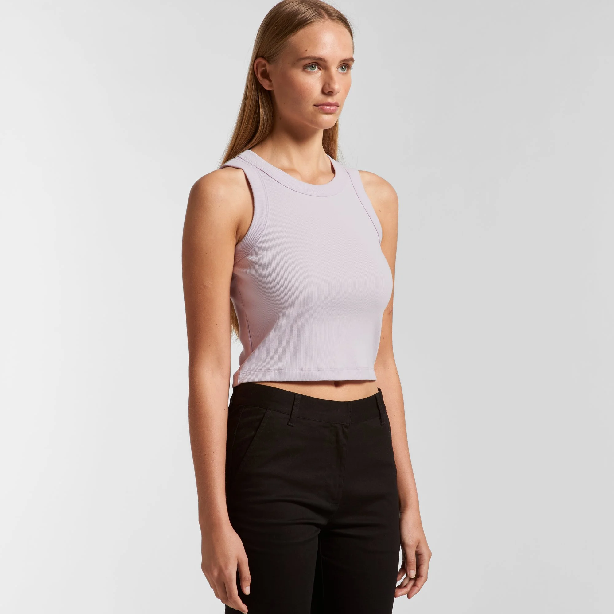 WO'S ORGANIC RIB CROP TANK - 4064G