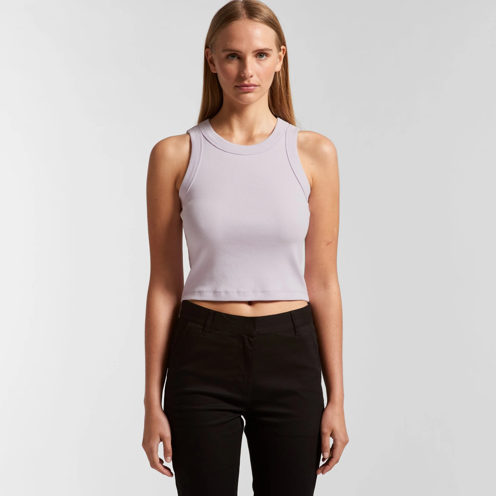 WO'S ORGANIC RIB CROP TANK - 4064G