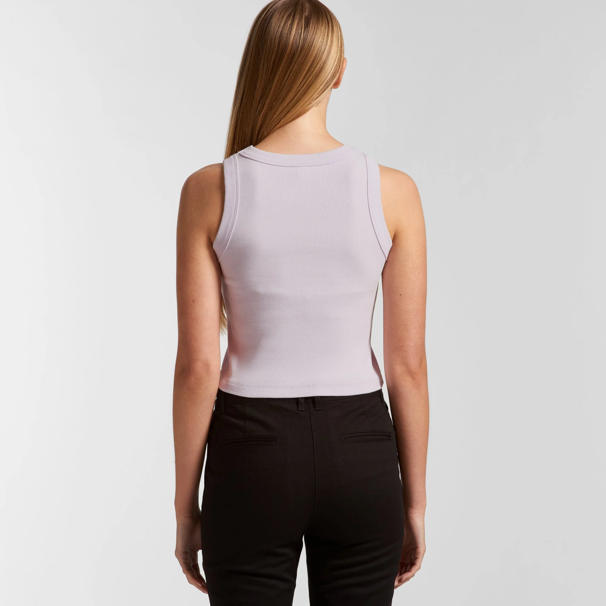 WO'S ORGANIC RIB CROP TANK - 4064G