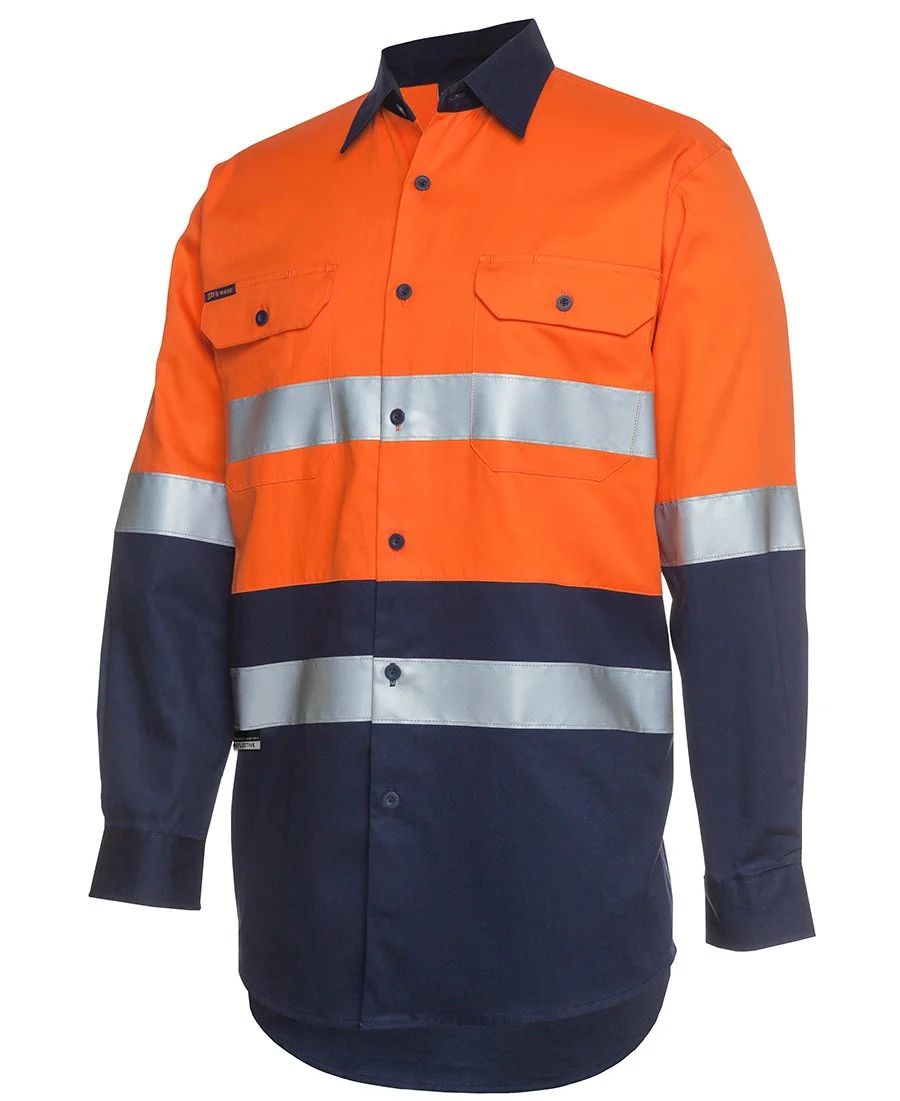 HI VIS (D+N) L/S 190G SHIRT - 6HLS
