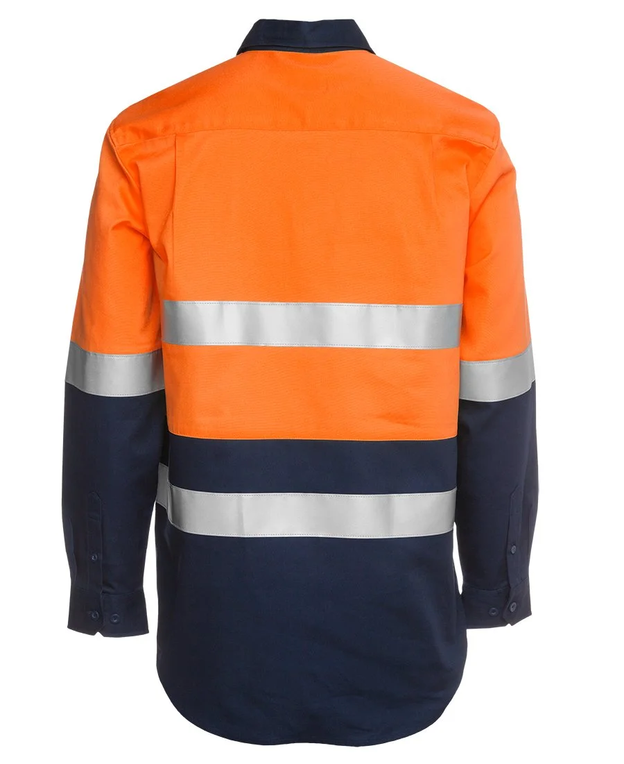 HI VIS L/S (D+N) 190G CLOSE FRONT SHIRT - 6HWCF