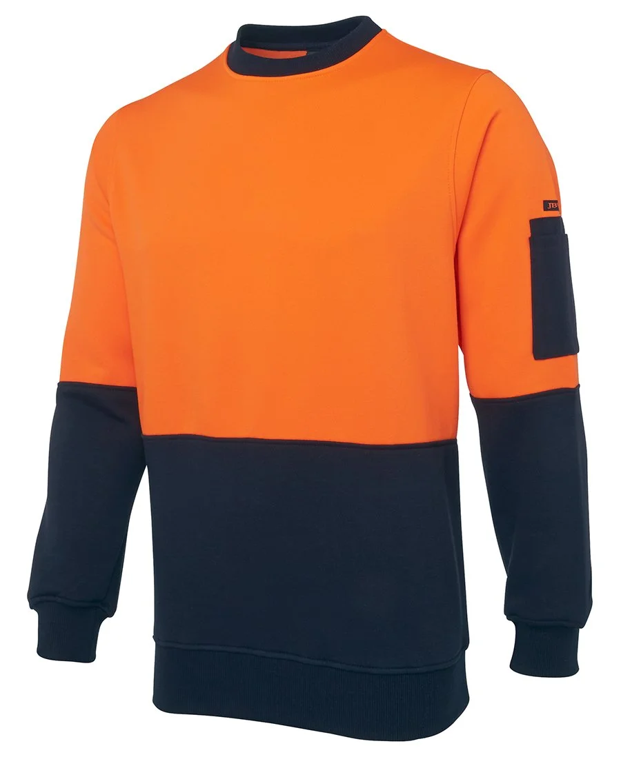 HI VIS FLEECY CREW - 6HVCN