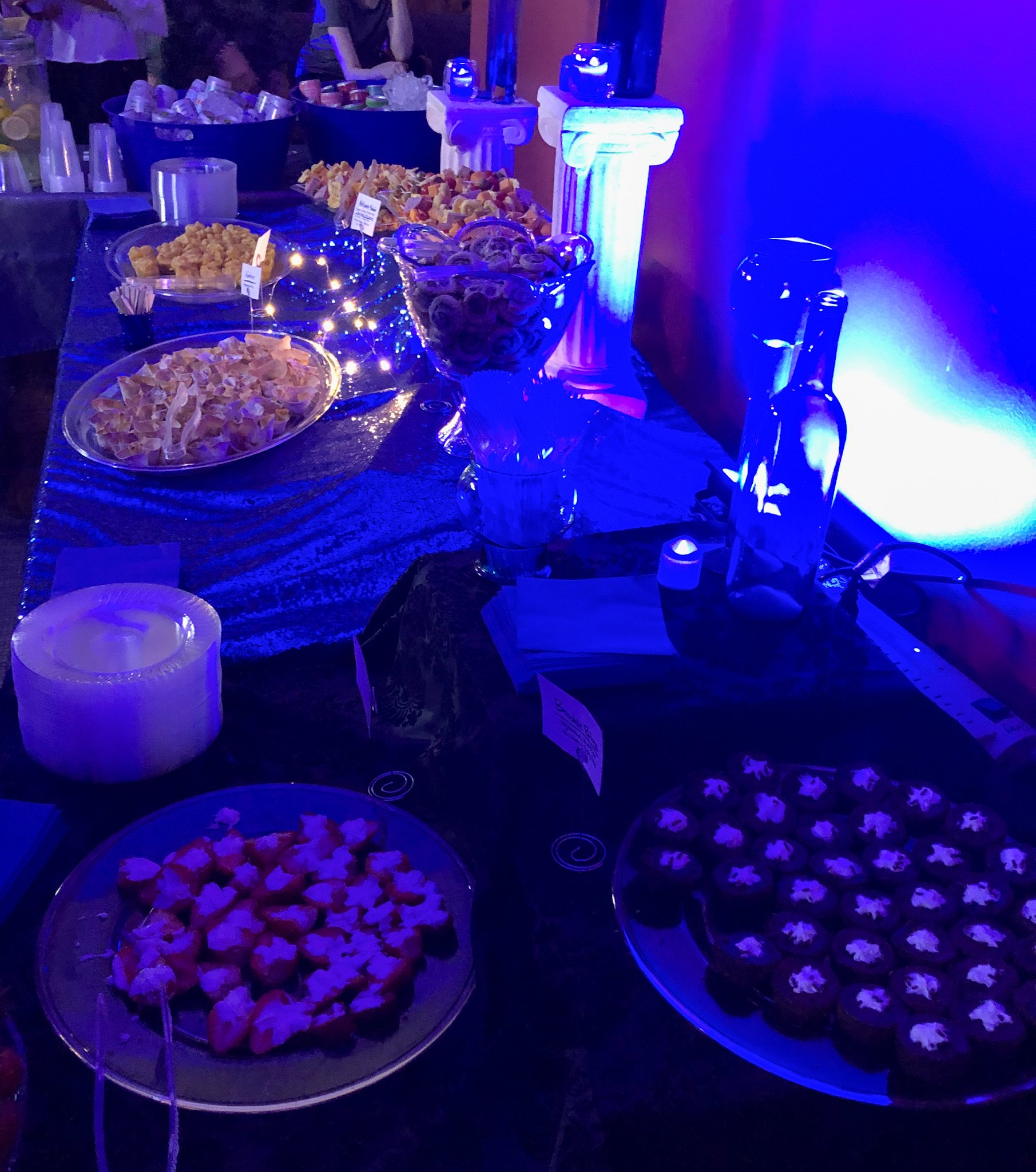 display of food