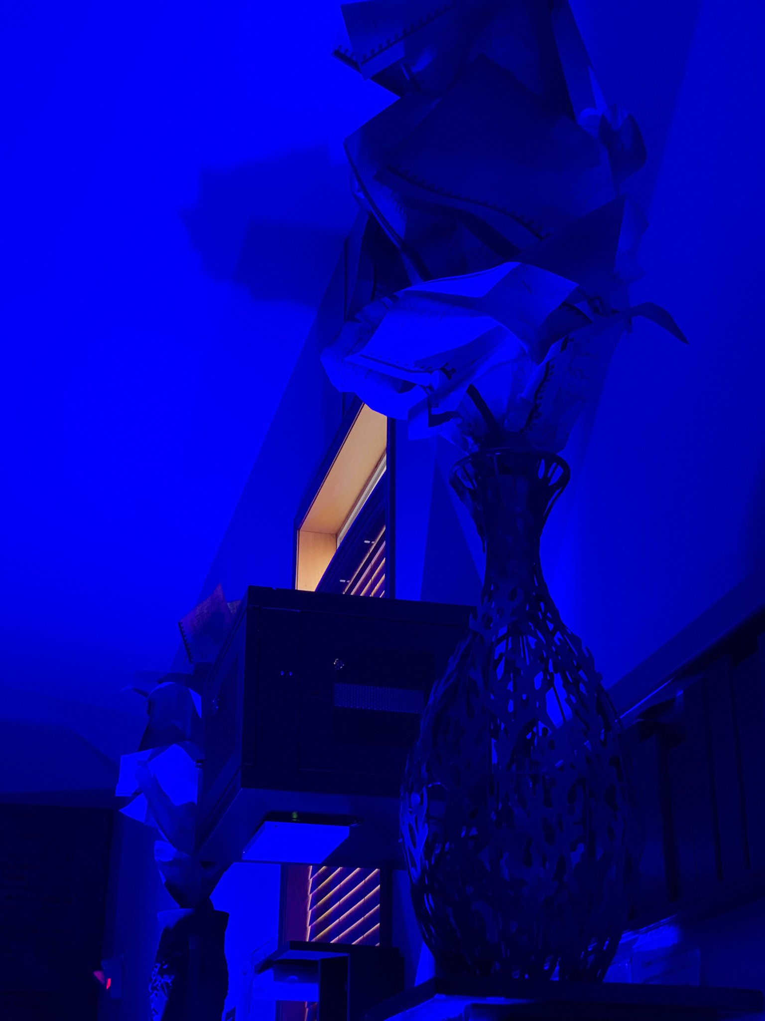 two large bouquets of lyric pages