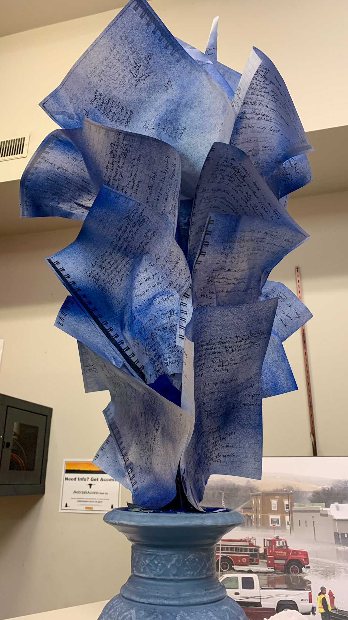bouquet of lyric pages