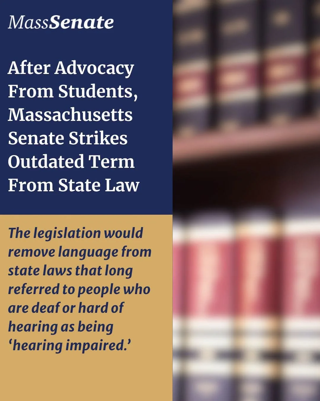 After Advocacy&nbsp;From&nbsp;Students,&nbsp;Massachusetts Senate Strikes Outdated Term&nbsp;From&nbsp;State Law&nbsp;
