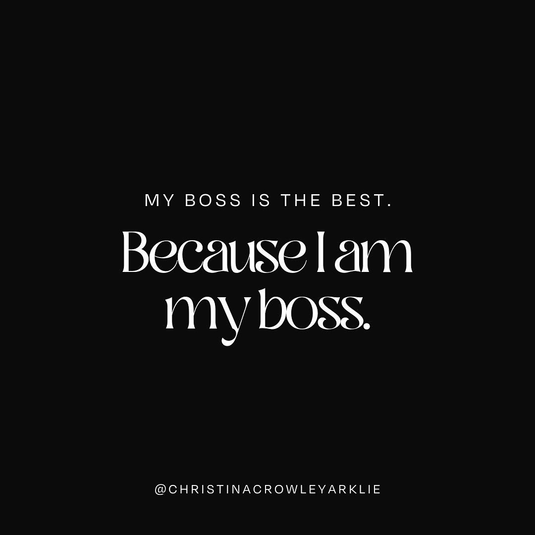 Good one, right?! 😆😂🤣

Seriously though, I don&rsquo;t know why this isn&rsquo;t celebrated more as women business owners - being our own boss and not adding a #GirlBoss hashtag to it. 

No, we&rsquo;re simply bosses. 
Who&rsquo;ve created busines