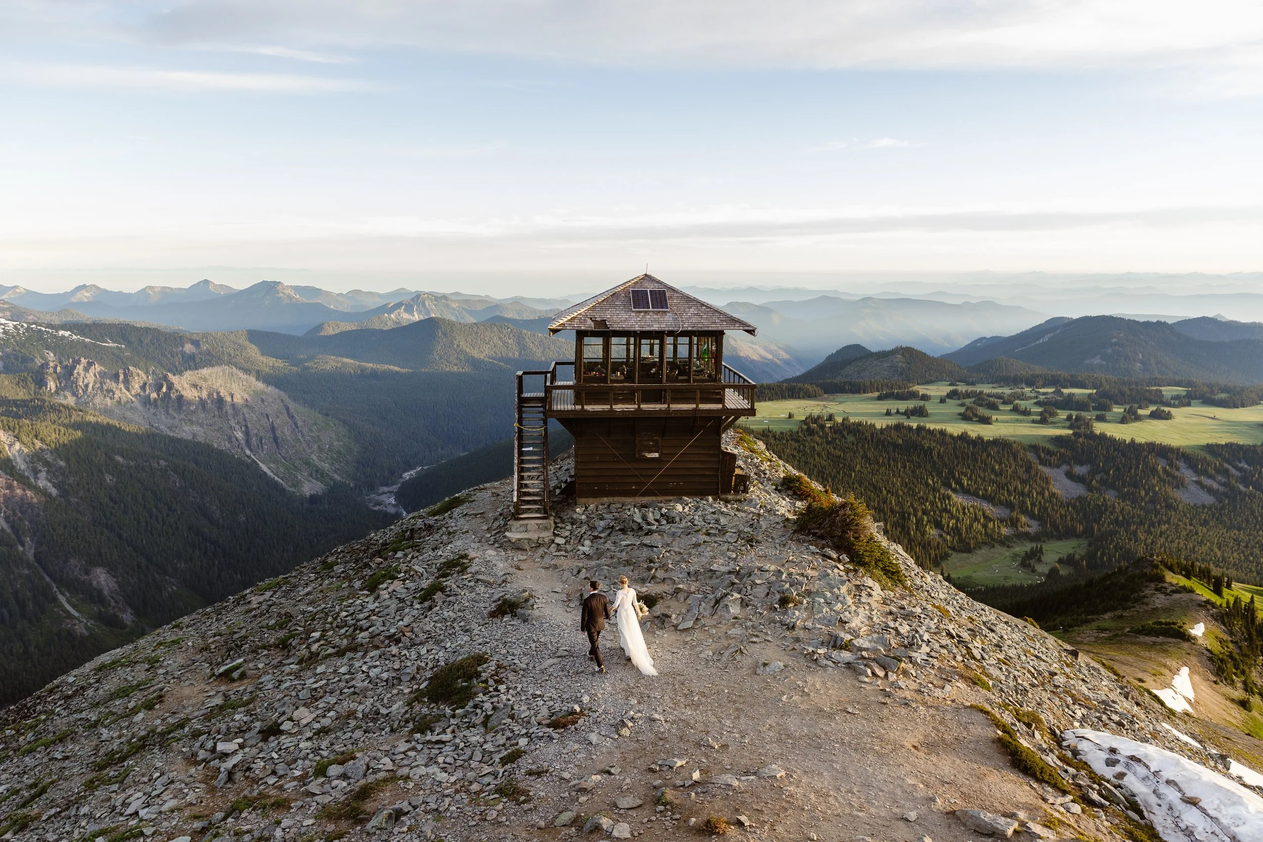 Sunrise Mt. Rainier Fire Lookout Elopement