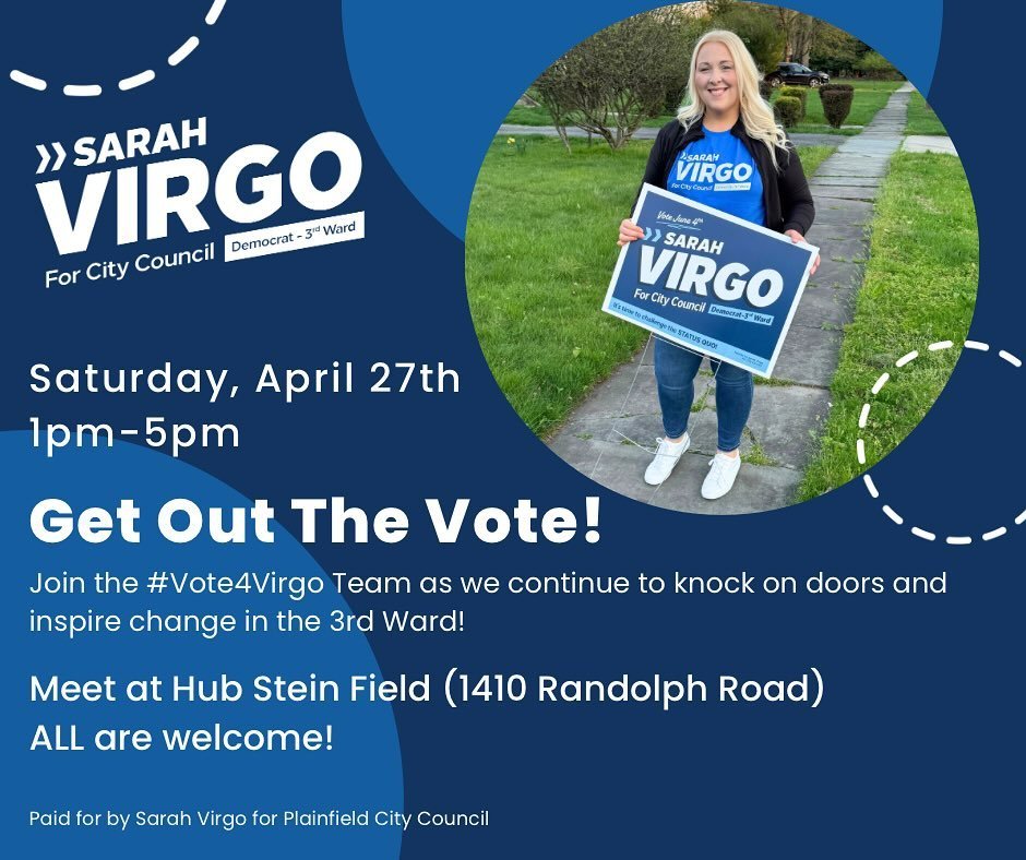 JOIN ME for a fun day of door knocking in Plainfield! Let&rsquo;s connect with our community, and make a difference together. Whether you&rsquo;re a seasoned canvassing pro or new to the idea, your energy and enthusiasm are all we need! (NO EXPERIENC