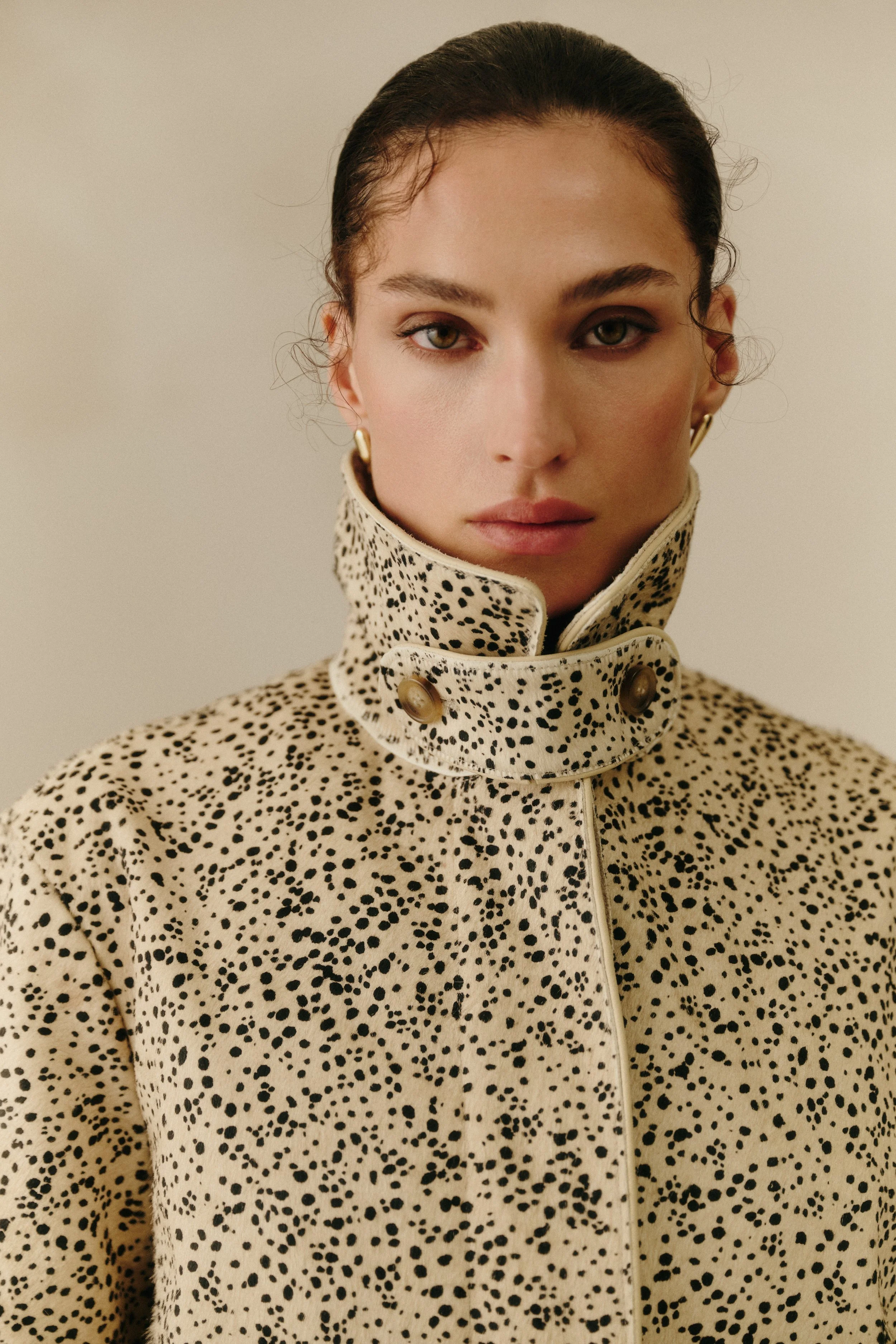 Phoebe Pony Hair Long Coat, Shaded Dot 1.jpg