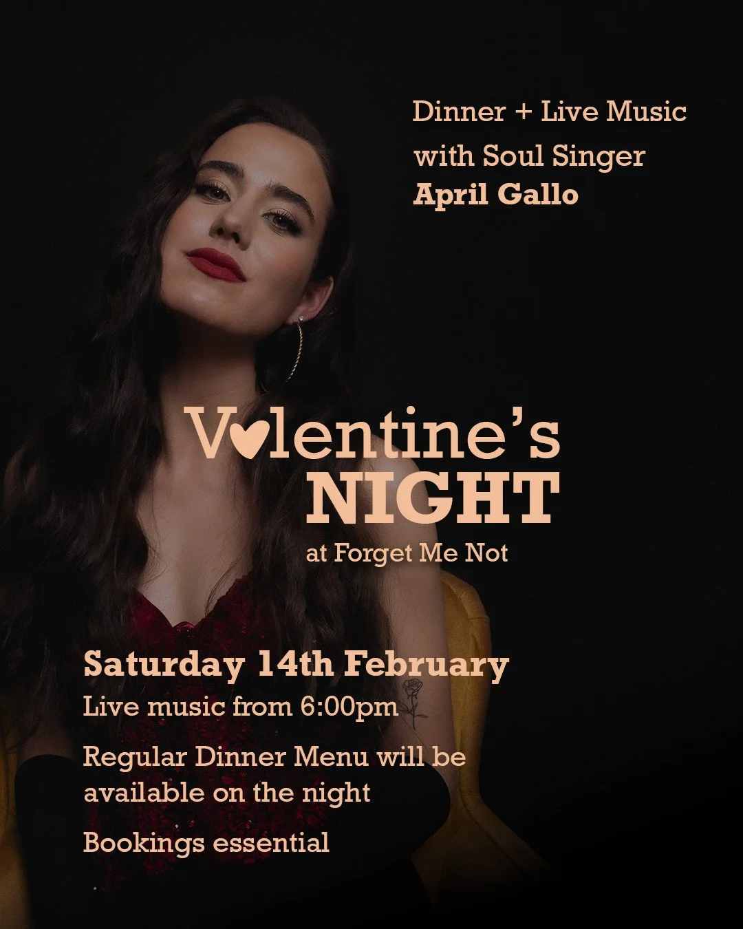 Valentine's Day at Forget Me Not with April Gallo