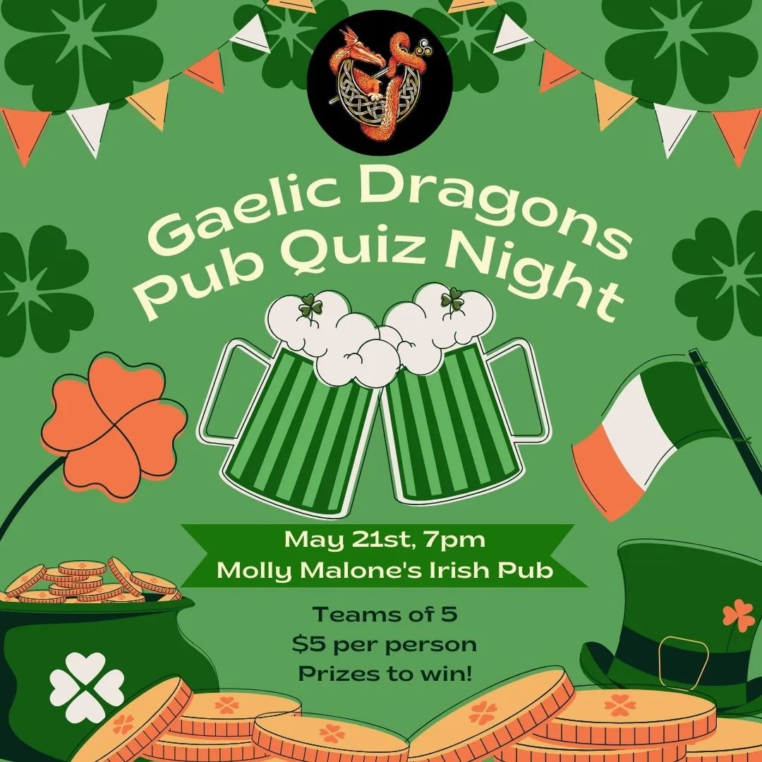 📢 To all @idbc.sg Community 

🔥 Get fired up for Gaelic Dragon's Pub Quiz! 🍻

Join us on Tuesday, May 21st, at @mollymalonesingapore for an evening of brain-teasing fun! 

Gather your crew and get ready to conquer trivia challenges starting at 7pm