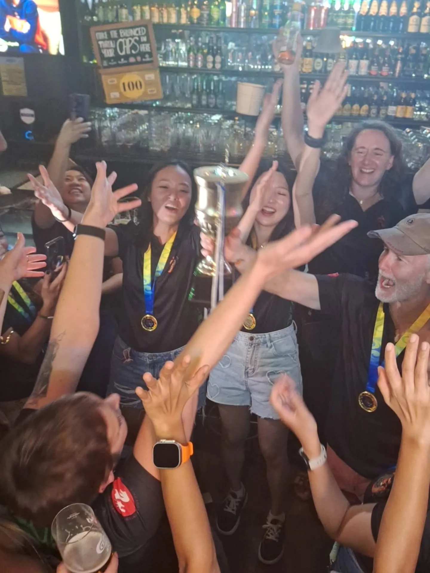 Bar Olympics 2025 🎊

We are....Bar Olympics CHAMPS! 🏆The Gaelic Dragons showed up strong this weekend at Ice Cold Beer, we competed harder than ever and took the trophy home in true Gaelic fashion. From pong to darts to the chaos in between, this i