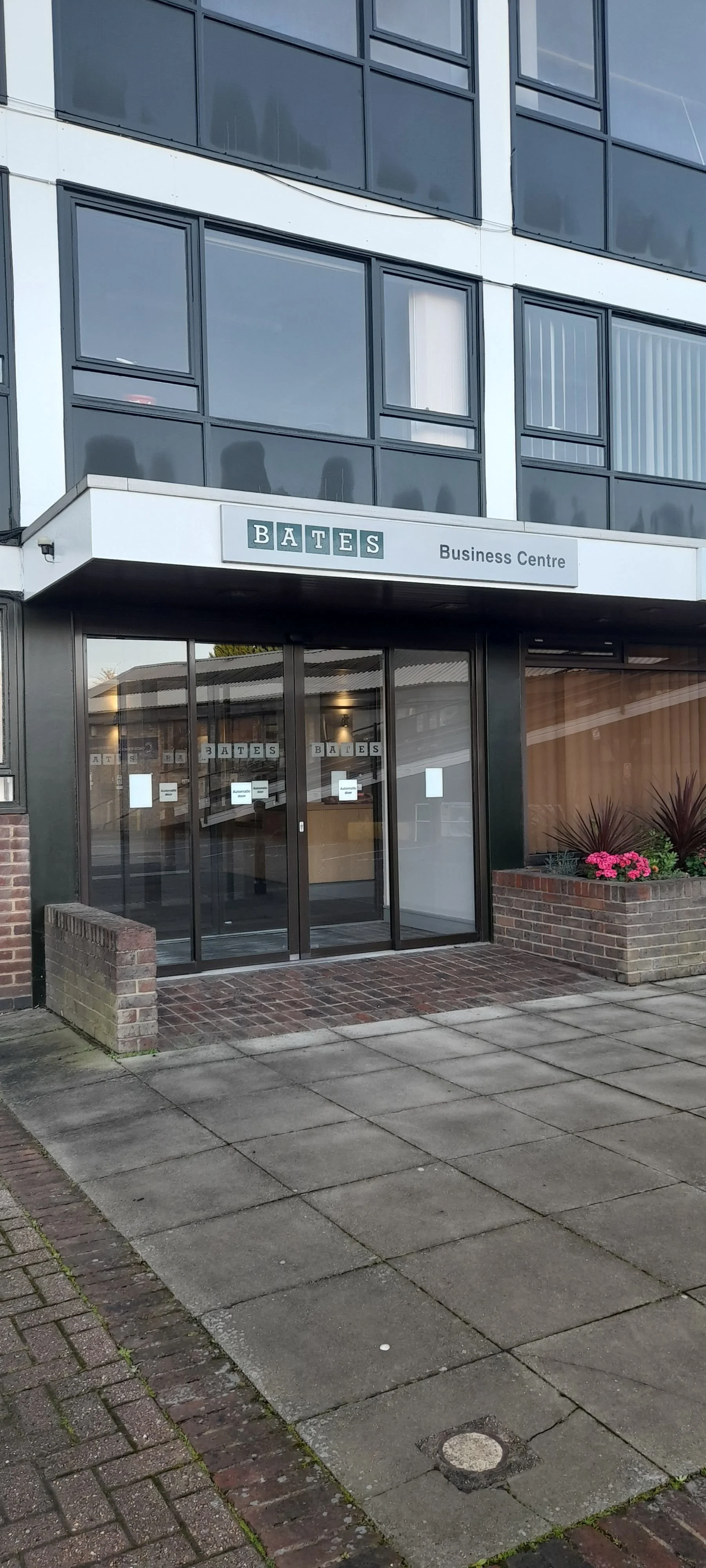 Exterior view of Bates Business Centre building, Harold Wood, close to Harold Wood train station.