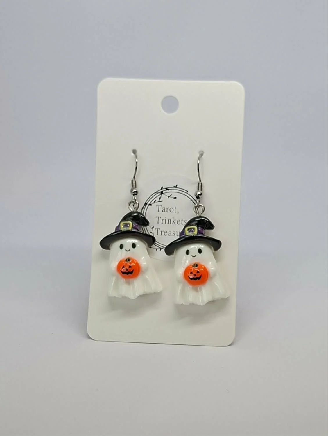 Ghost & Pumpkin earrings