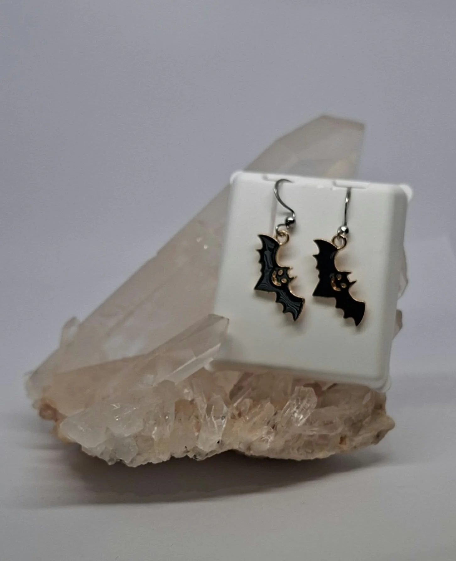 Black & Gold Bat earrings