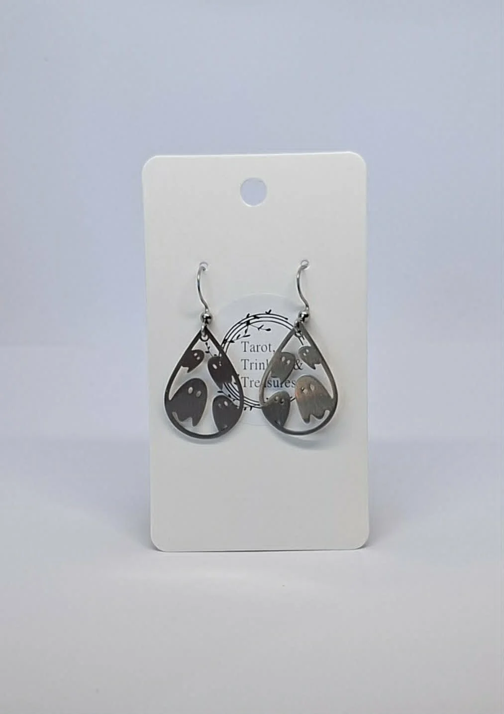 Stainless Steel Ghost Earrings