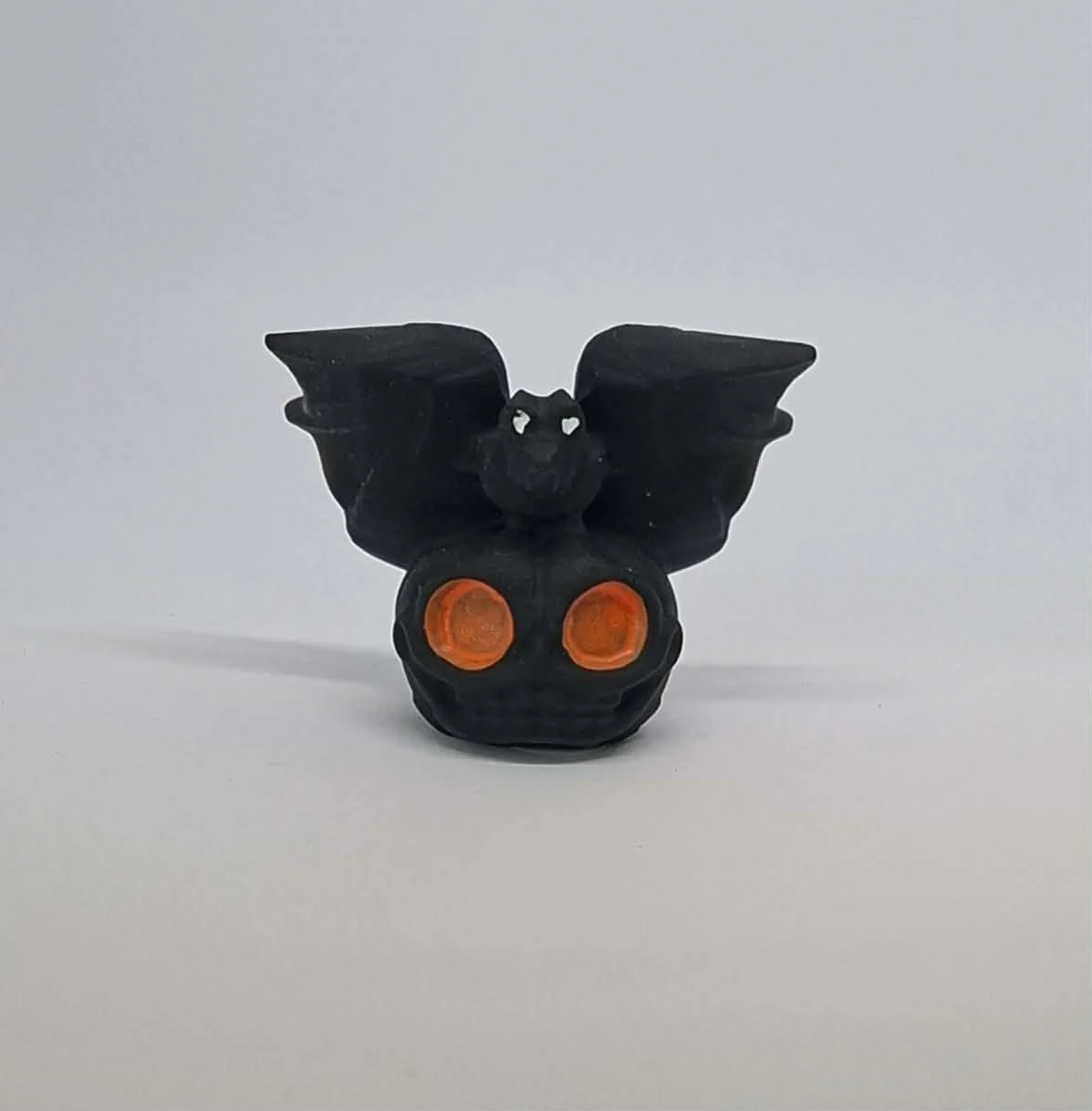 Black obsidian matt Pumpkin & Bat