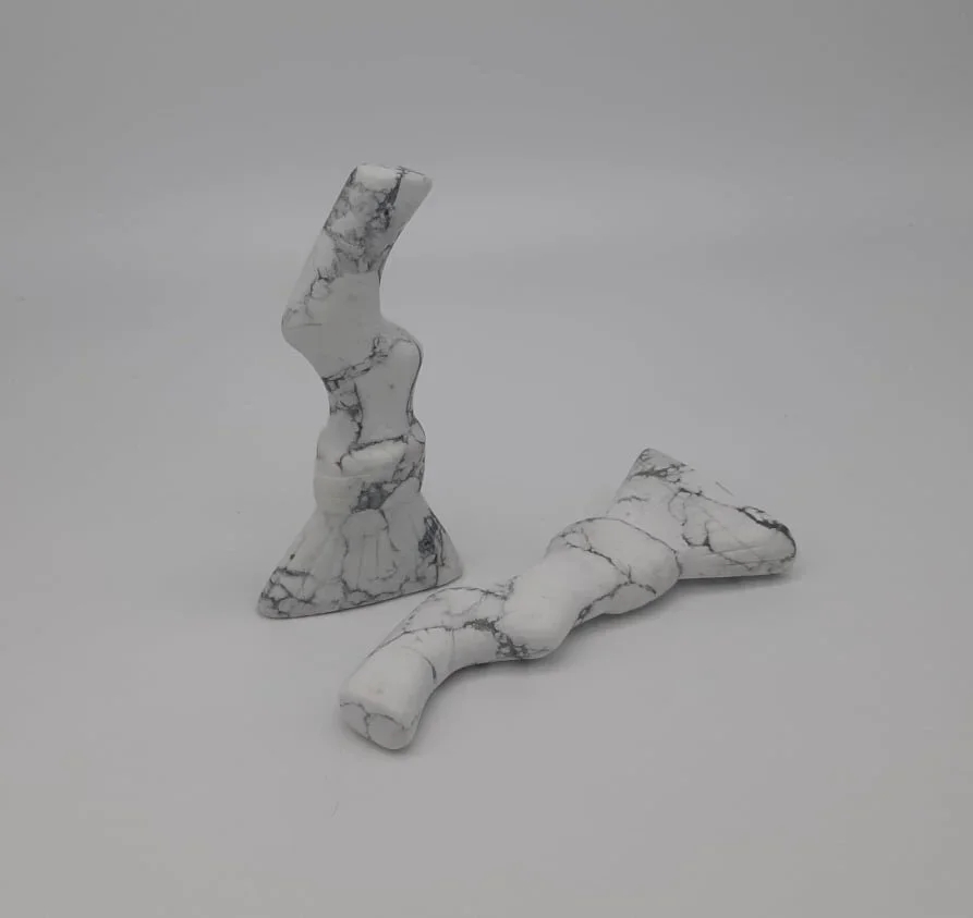 White Howlite Broomstick