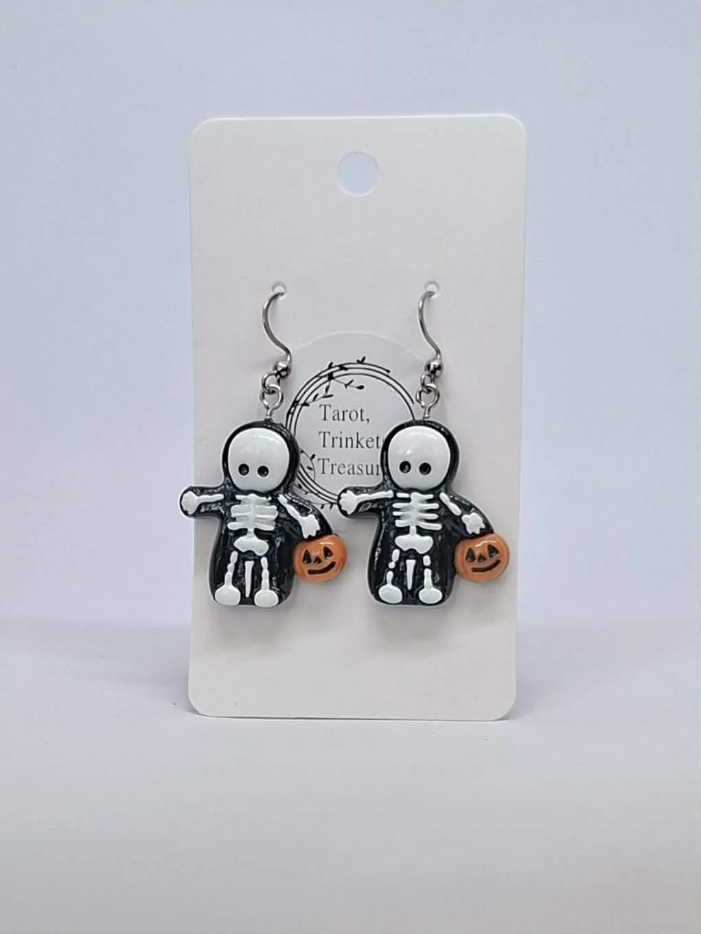 Skeleton & Pumpkin Earrings