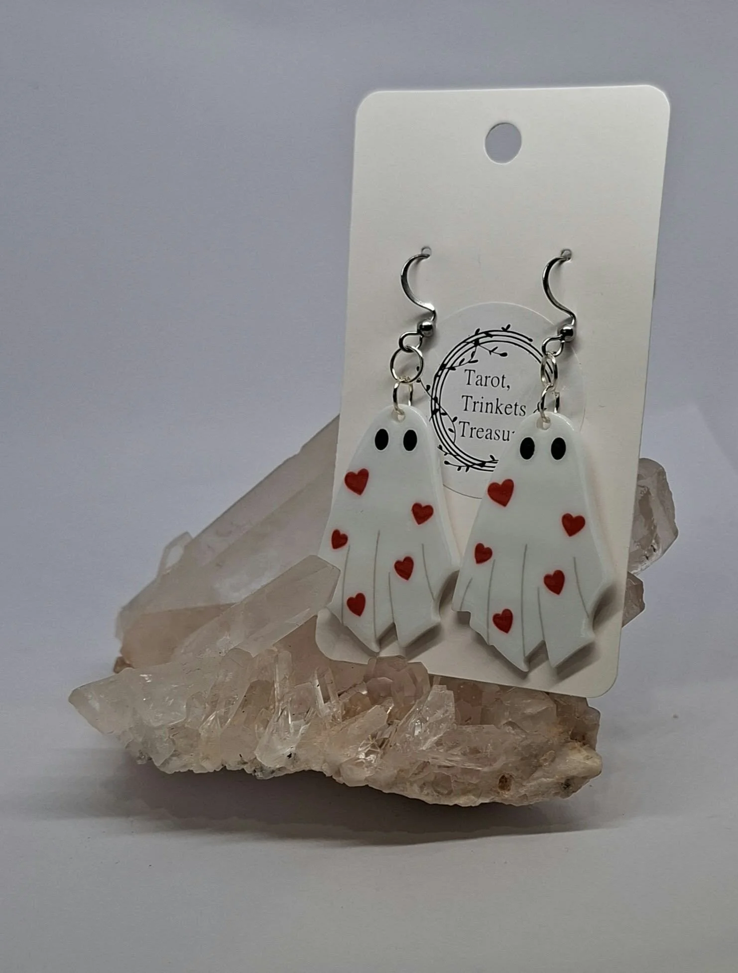 Ghost Heart Earrings