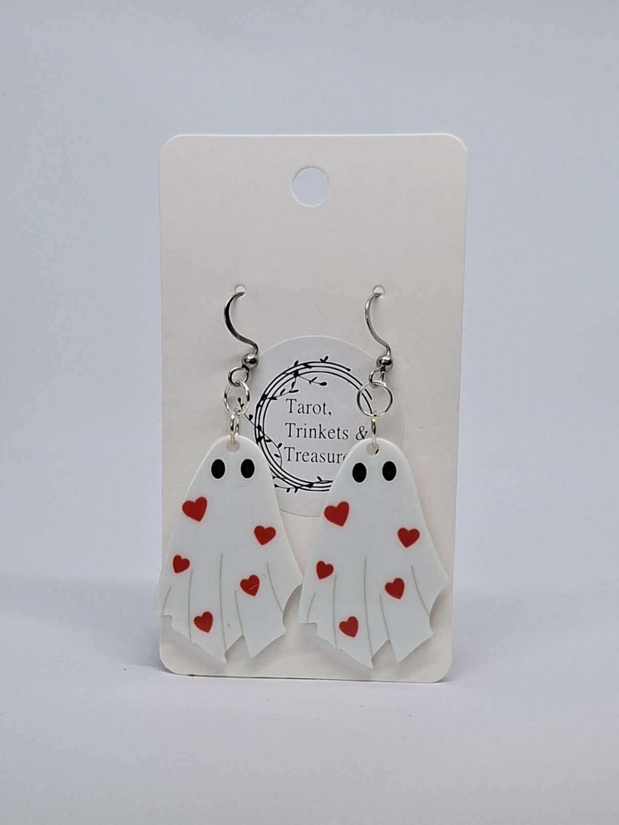 Ghost Heart Earrings