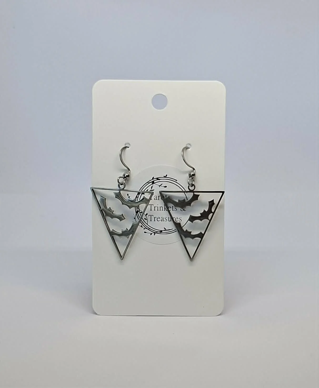 Stainless Steel Bat Earrings