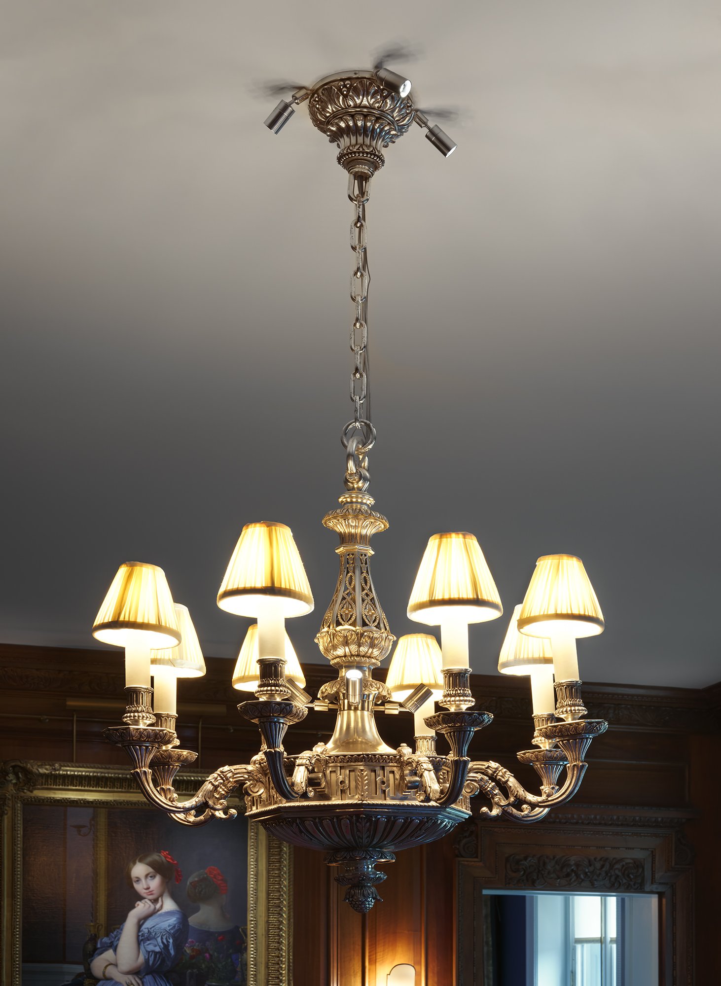 Walnut Room Chandelier, new second-floor gallery, The Frick Collection, New York.

Photo: Joseph Coscia Jr.