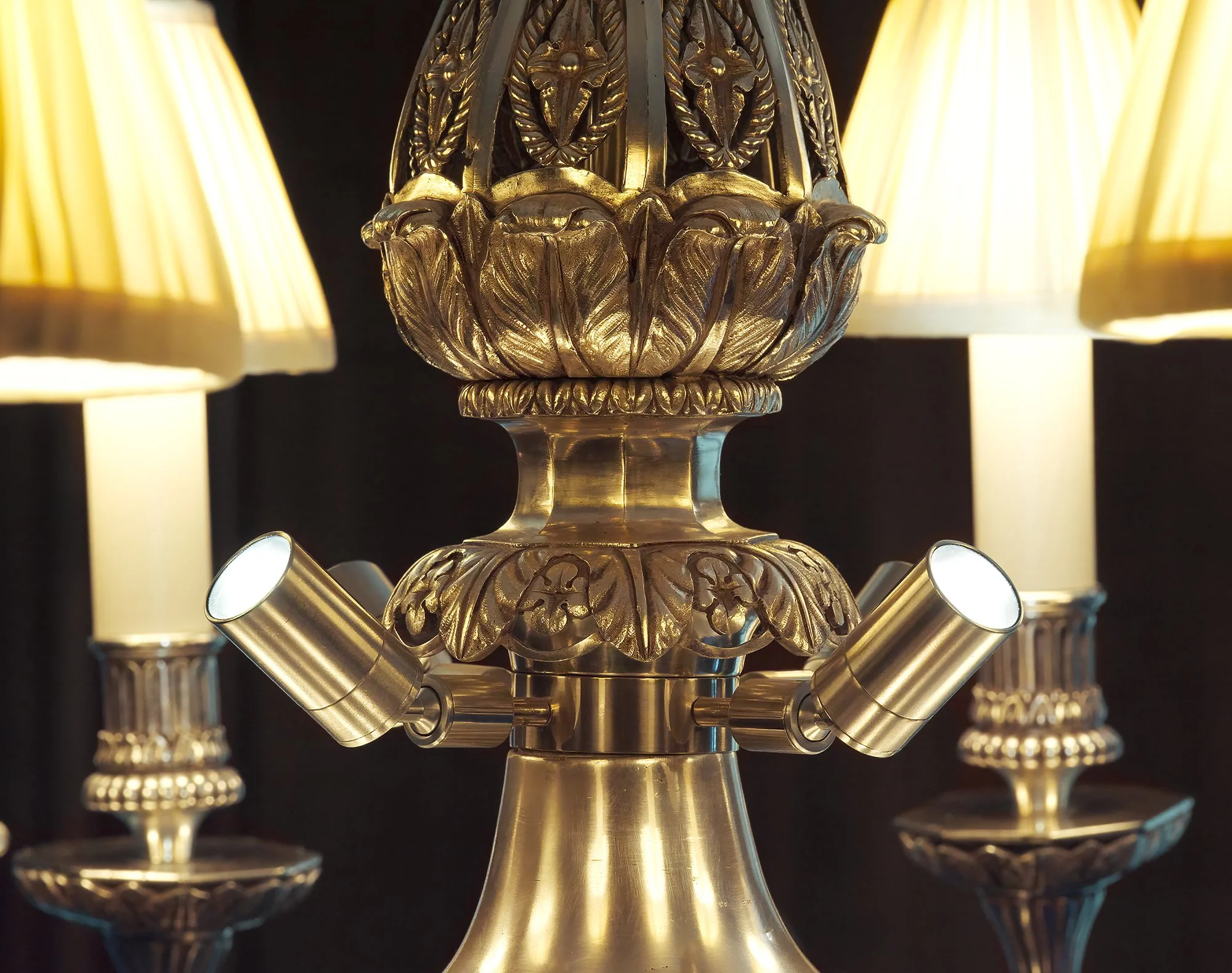 Detail of Walnut Room Chandelier, new second-floor gallery, The Frick Collection, New York.

Photo: Joseph Coscia Jr.
