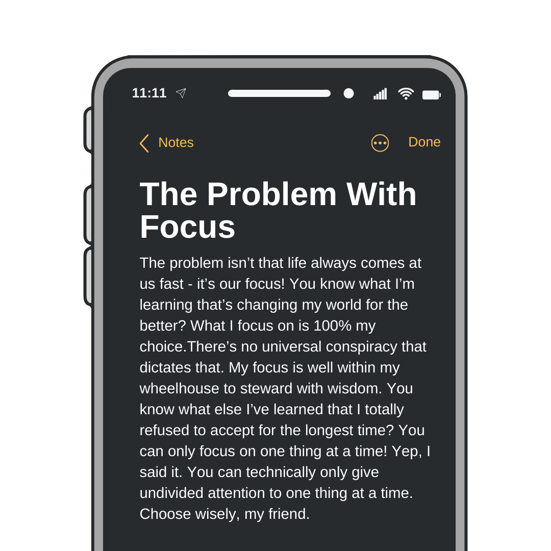 The Problem With Focus