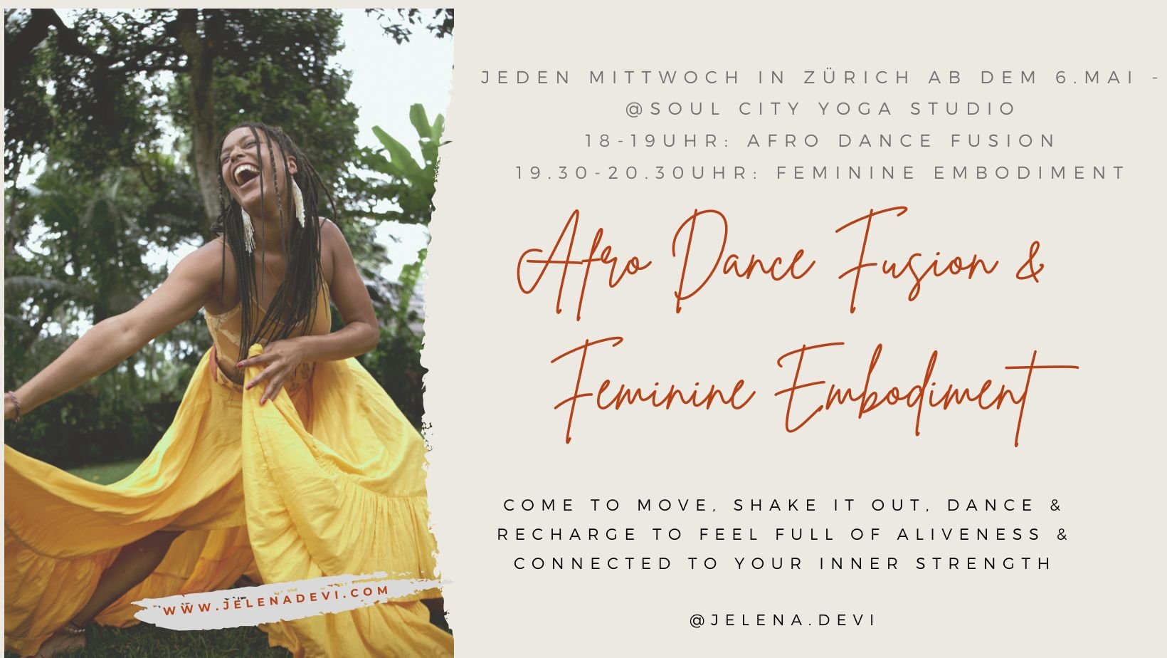 Afro Dance Fusion &amp; Feminine Embodiment - weekly in Zürich