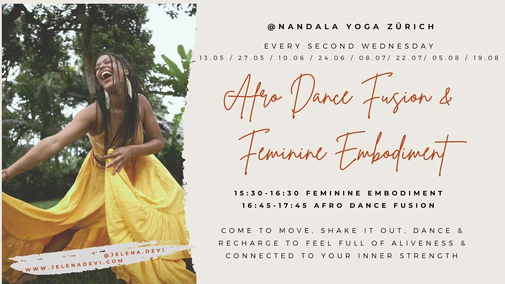Afro Dance Fusion &amp; Feminine Embodiment - Every 2nd Wednesday in Zürich