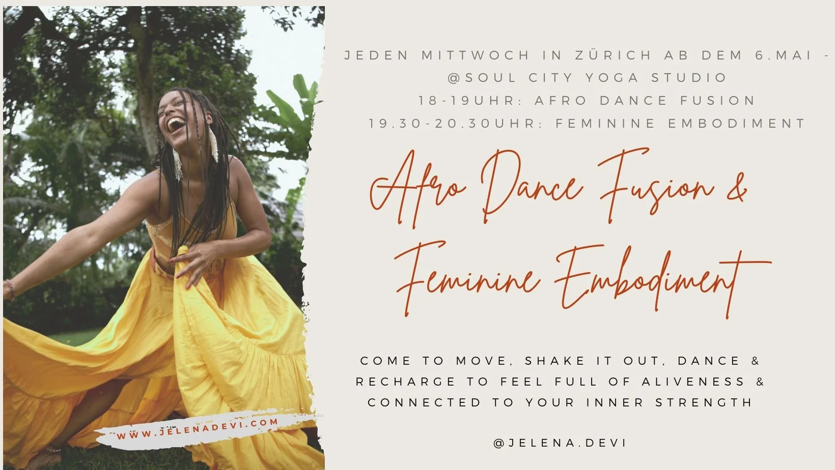 Dance Fusion feminine embodiment workshop