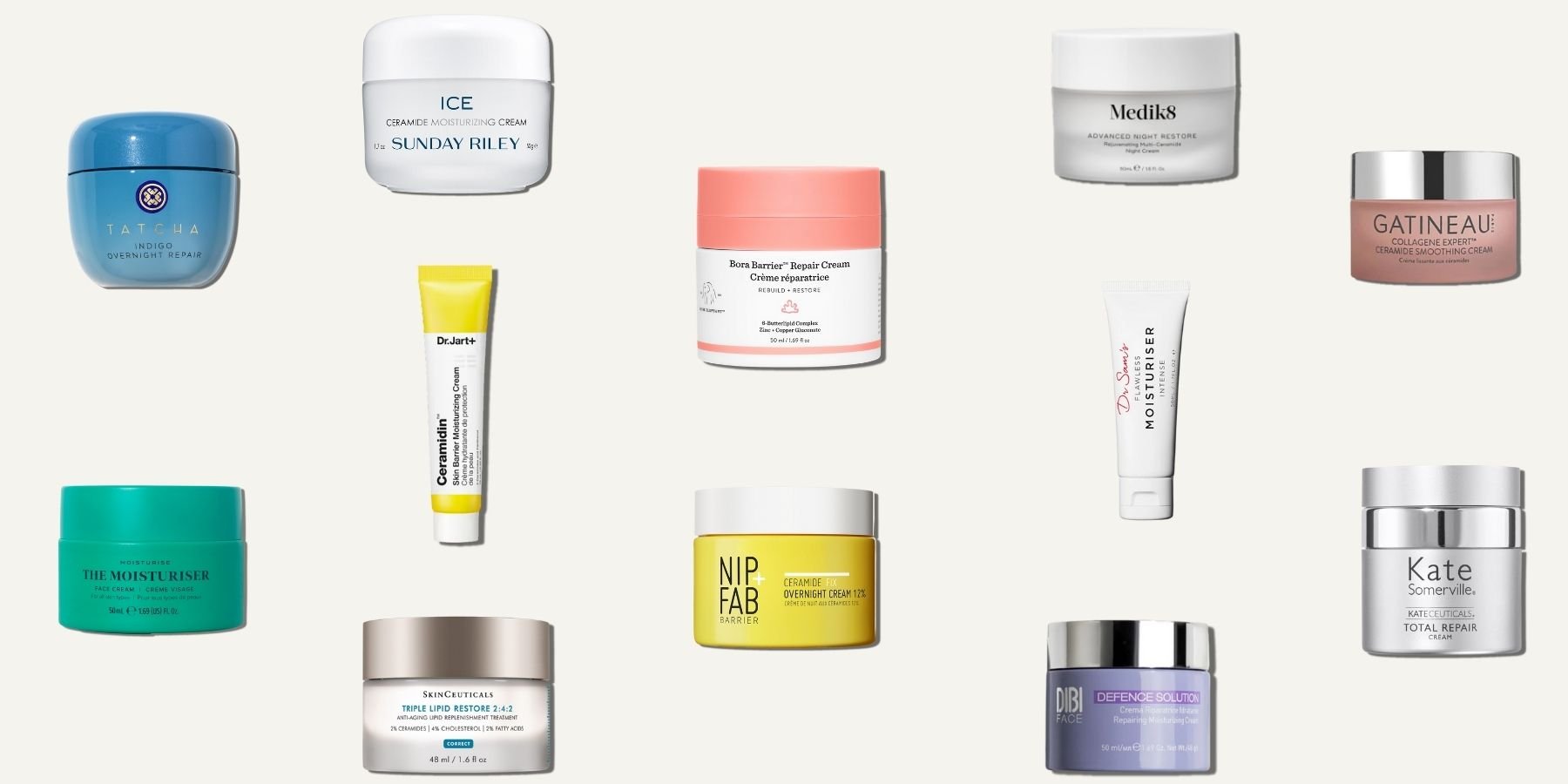 Mix of Skin Barrier repair products