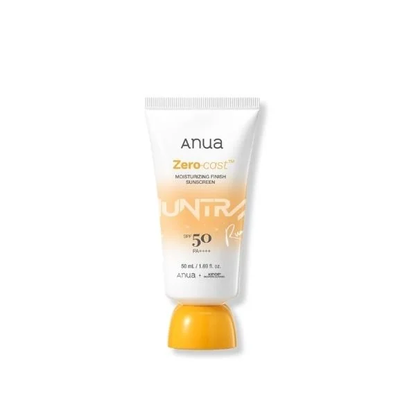 Anua Zero-Cast Moisturizing Finish Sunscreen SPF50+ PA++++